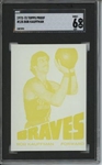 1972 Topps #125 Bob Kaufman 9 card progressive proof.